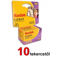 Kodak Gold 200 135-36 színes negatív film Carded  (10 tekercstől)